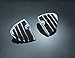 Kuryakyn 4452 Motorcycle Foot Control Component: ISO Wing Mini Board Floorboards without Adapters, Chrome, 1 Pair