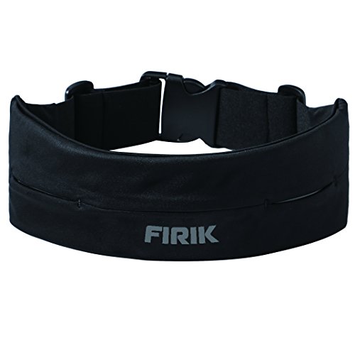 FIRIK - Running Belt with Pocket -Hands Free Adjustable Fits iPhone - Perfect for Running Hiking Jogging Gym Walking
