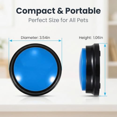 Image of Zibuyu Blue Dog Button, 30-Second Voice Recording Training Buzzer