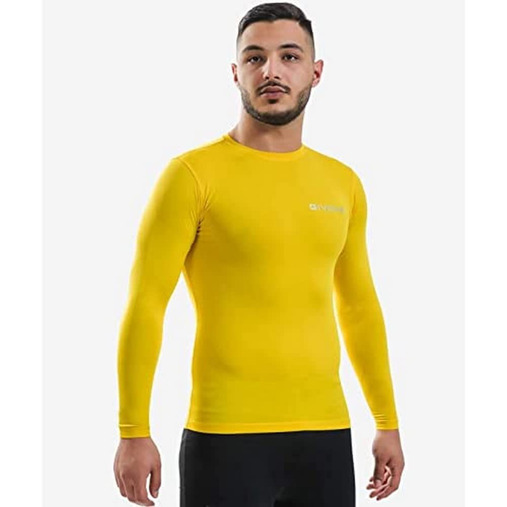 Givova, corpus 3 elastisches ärmel unterhemd m/l, gelb, XS