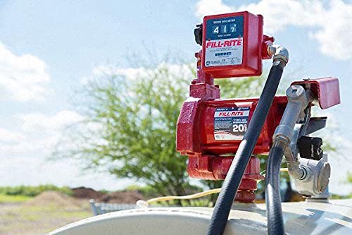 Fill-Rite 1/3 HP Cast Iron Rotary Vane Manual Fuel Transfer Pump, 20 GPM, 115VAC - FR701V