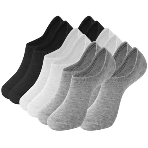 No Show Socks Women And Men Invisible Low Cut Athletic Liner Socks, 6 Pairs
