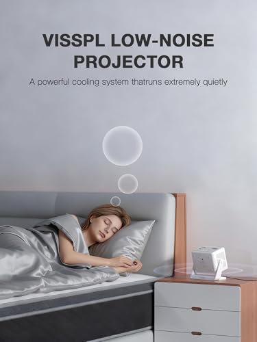 Image of [Now with Netflix & 3200ANSI] 4K Smart Projector with WiFi and Bluetooth,Auto Focus & Keystone Portable Mini Projector with Stand,Outdoor Home Theater Small Proyector for bedroom Snow White