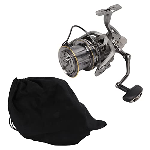 Kuuleyn Fishing Reel Reels, Fishing Reels, 4.8:1 Fishing Reels Strong Braking Force All Metal Long Throw Fishing Line Wheel (NGK10000)