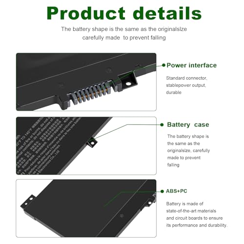 Image of ASUNCELL SA04XL L43267-005 Battery Replacement for HP Envy X360 15 /15T-DR 15M-DR15 /15M-DS 15Z-DS 17-CG 17T-CG 17M-CG Series HSTNN-OB1G HSTNN-OB1F SAO4XL