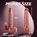 10.63 Inch Realistic Silicone Dick Vibration Thrusting and Heating, Remote Virabtor Control Sucking and Licking Viboators Toys for Women with Strong Suction Cup for Hands Free Play 3h5gf