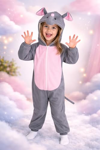 Image of Raj Costume Animal Fancy Dress Costume for Boys & Girls | Hooded Full Body Wildlife Zoo Animal Jumpsuit | Soft Costume for School Function, Fancy Dress, Halloween, Birthday, Cosplay & Role Play