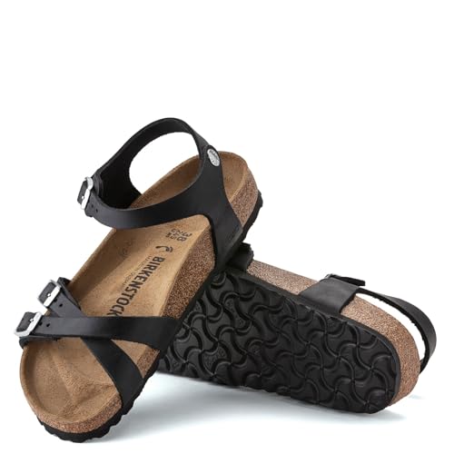 Birkenstock Unisex-Adult Ankle Strap Granada SFB Black Oil LTR2