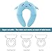 PandaEar Portable Potty Seat for Toddlers Travel, Foldable Potty Seat for Toddler Kids, Non-Slip, Fits Round & Oval Toilets - Ideal for Boys & Girls Potty Training - Includes Free Travel Bag