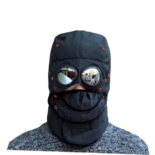 COLLBATH Thickened Ski Mask for Windproof Balaclava Cap Warm Cap for Outdoor Activities Skiing Cycling Black