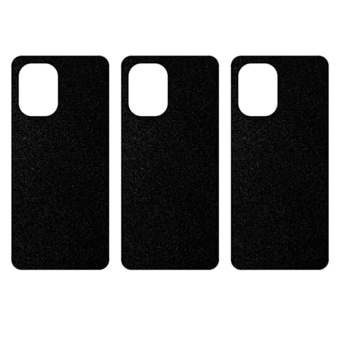 apgo Protecteur Skin, Autocollant, Peau, Film en Vinyle structuré pour l'arrière au modèle HTC Wildfire E Plus avec Motif Noir Mat