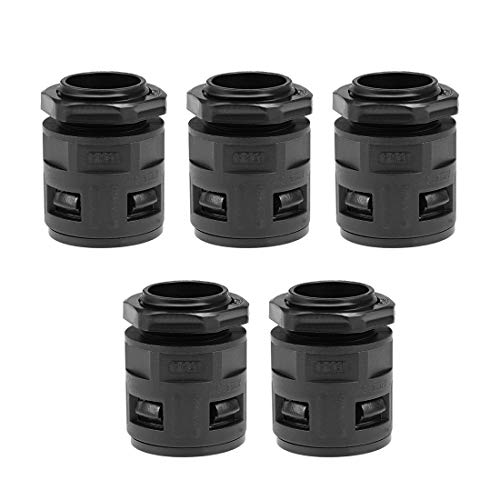 Uxcell Cable Gland Corrugated Tube Connector Ad28.5 Pipe Joints Clamps Pg21 Screw 5Pcs #TOP27