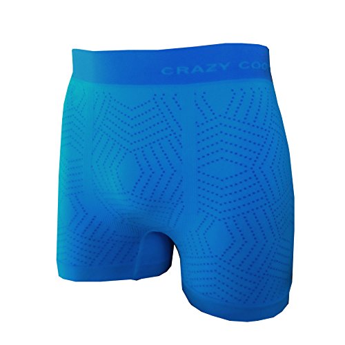 Crazy Cool Mens Comfortable Fun Nylon Seamless Short Boxer Boxer 6-Pack