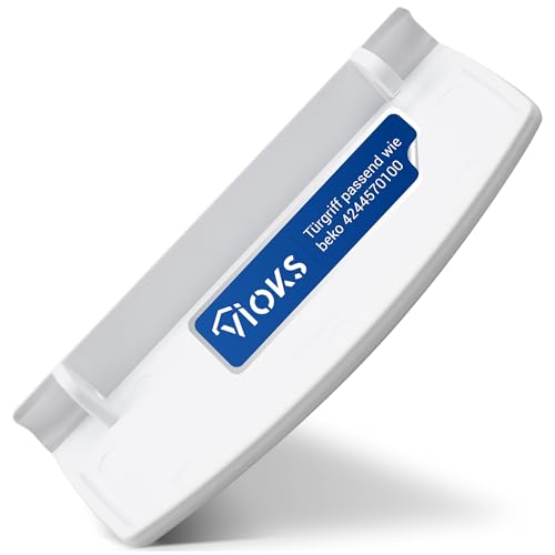 VIOKS Poignée de porte de rechange blanche pour réfrigérateur Beko 4244570100 - Poignée de porte de réfrigérateur en plastique pour congélateur