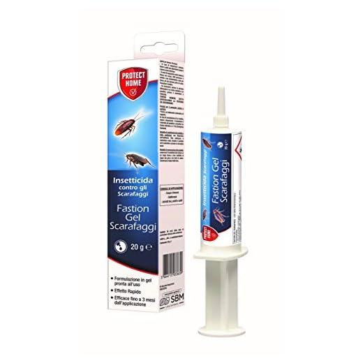 Protect Home Fastion Gel Scarafaggi, Insetticida gel pronto all’uso, Veleno scarafaggi, Efficace Elimina l’intera colonia in breve tempo, Azione per ingestione. Ambienti interni. 20g