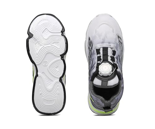 Image of Kids Auto lace-up Shoes with Rotary Dial Lock | Stylish Dual Color Tone| Sturdy Design, Cushioned Insole, Slip Resistant