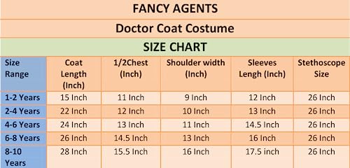 Image of Doctor Dress for kids |surgeon dress for boys and girls | Kids Doctor Costume Set with Stethoscope, Mask, and Injection for School Annual Functions, Role Play, and Special Events