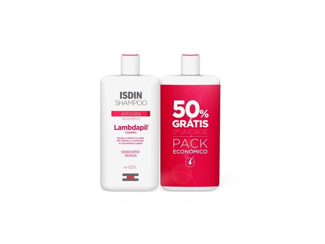 ISDIN Shampoo Lambdapil anticaduta 2x400mL, 1 item