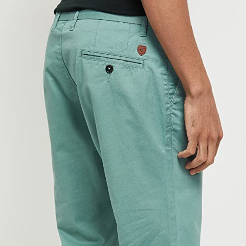 Image of Max Men Mid Rise Solid Carrot Fit Chinos