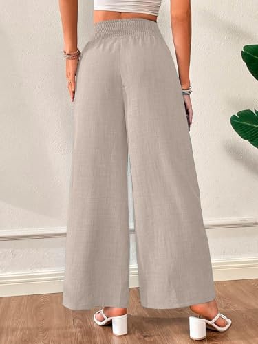 Image of Vogaan Trousers for Women | Women's Loose Fit Trousers | Women's High-Waisted Wide Leg Pant | Women Trousers Pants | Korean Trousers for Holiday