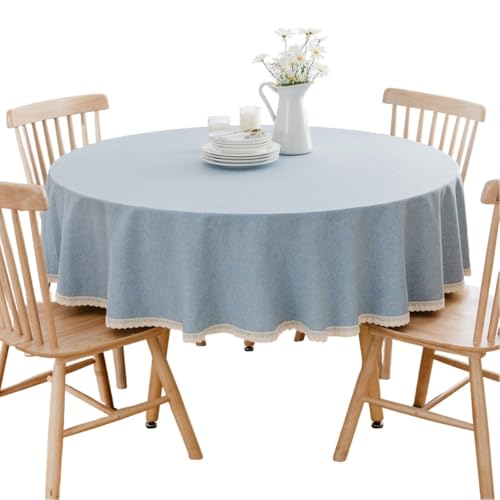 �yChopEase�z�e�[�u���N���X 100-280CM �~�`�̃e�[�u���J�o�[ ���� �h�� �ϔM �k�� �e�[�u���}�b�g ���n �O���[�u���[ �}���`�J�o�[ �_�C�j���O �ƒ�p �������ȒP�ϖ����A����s�v�A���n�A�����~�` (���C�g�u���[,90cm)