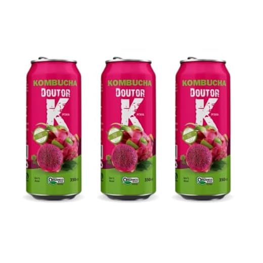 3x Kombucha Pitaya 350ml Doutor K