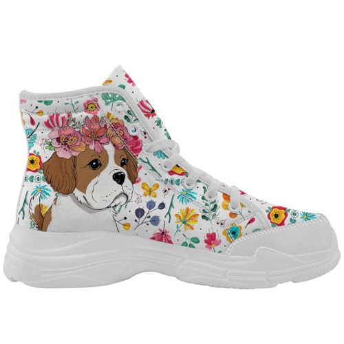 Dog Print Shoes for Women Men High Top Canvas Sneakers Gifts for Her Him4