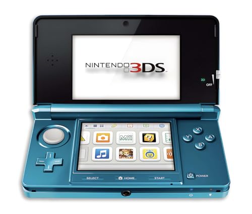 Image of XEOLAX 3DS Handheld Game Console - Includes Charger, Memory card and Stylus Region Free REFURBISHED (Aqua Blue)
