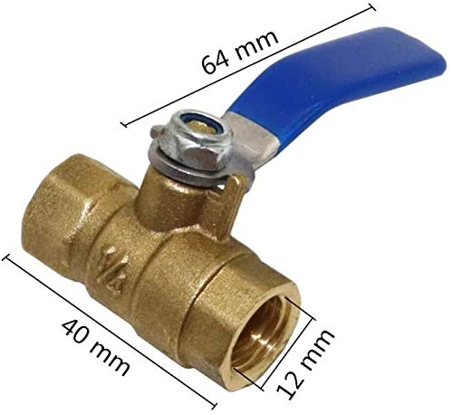Raccordi filettati Raccordi per tubi in ottone Filettatura femmina da 1/4" Valvola a sfera in ottone Connettore rapido Giunto per irrigazione da giardino Raccordo per tubo in rame Adattatore accoppi