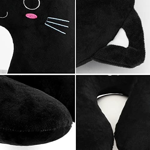 Faddare Travel Neck Pillow For Kids, Comfortable U Shaped Neck Support Pillow With Sleep Mask, Lightweight Travelling Pillow Set For Airplane Car Home Office #TOP6