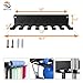 BRTGYM Gym Rack Organizer, Home Gym Accessories Hanger, Wall Mount Hooks for Olympic Barbells, Row Handles, Bats or Tools (E-Book Instruction Included)