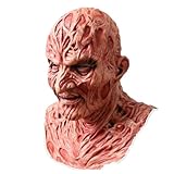 TIWABI Freddie Latex Mask - Halloween, Movie Killer Glove, Claw with Freddie Freddy Character Role Play
