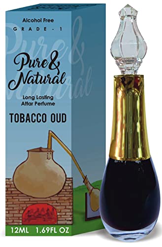Image of Parag Fragrances Tobacco Oud Attar /Natural Perfume Oil 12Ml (Pure & Natural Diamond) Grade-1 Series Non-Alcoholic & Long Lasting Attar /Itra /Etra For Men /Online Attar