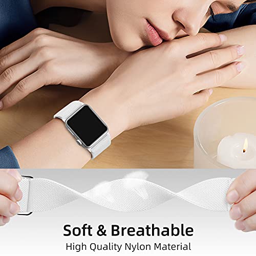 Image of DaQin 3 Pack Stretchy Solo Loop Compatible with Apple Watch Bands Men Women