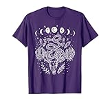 Moon Phases Snake And Crystals Gothic Punk Tee