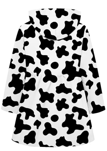 Image of Betusline Girl's Single Breasted Trench Coat Hooded Dress Coat Outerwear, 2-14 Years
