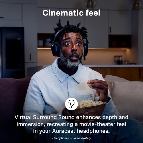 Image of Sennheiser RS 275 TV Headphones - Bluetooth Headphones and Transmitter Bundle - Low Latency Wireless Headphones with Virtual Surround Sound, Speech Clarity and Auracast Technology - 50 h Battery