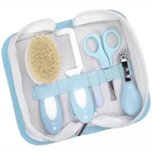 Kit Higiene 5 Peças Para Bebê Com Necessaire Pente Escova Cortado...