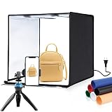 Portable Photo Box Photography Light Box, PULUZ 24''/ 60cm Folding Photo Studio Lightbox 5500K Light