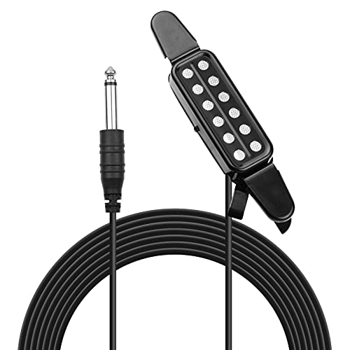 Captador de guitarra ac stica transductor con conector 1 4 pulgada y cable 2 9 metros profesional para...