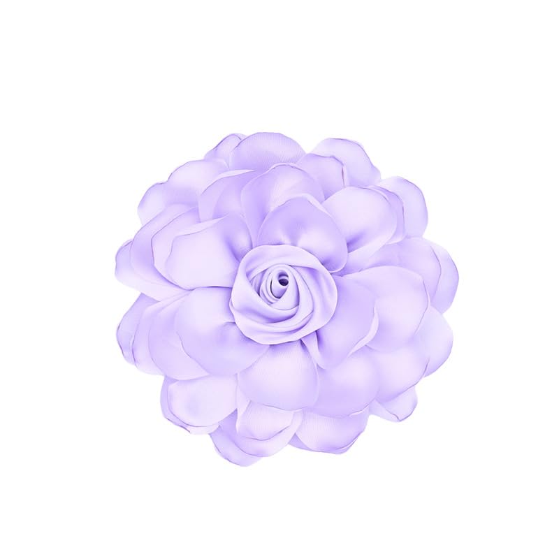 Image of Rose Brooch and Pin for Women Elegant Delicate Flower Pin Shawl Clip Duck Beak Clip for Women's Dress Banquet Party Jewelry Gift