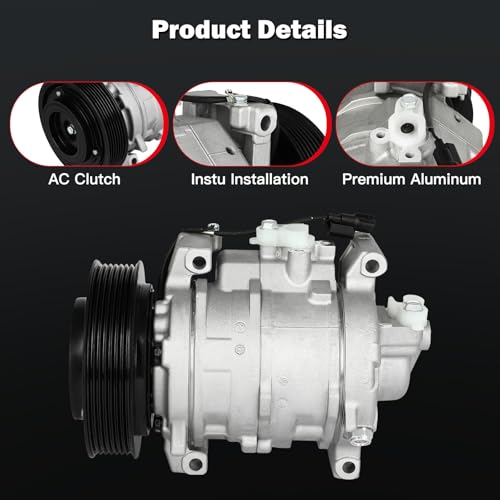 Image of AC Compressor with Clutch for Honda Accord Crosstour 2.4L 2008-2015