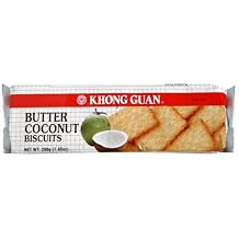 Khong Guan Biscuits, Butter Coconut, 7.05-Ounce Pack Pack of 24