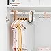 Baby Closet Dividers for Clothes Organizer - Set of 8 Adorable Wooden Double-Sided Baby Clothes Size Hanger Organizer from Newborn to 24+ Months for Nursery Beautiful Minimalist Decor
