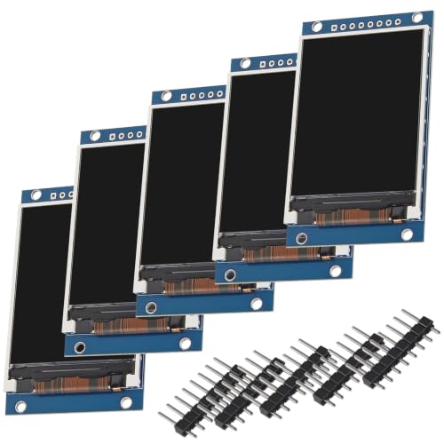 Image of AITRIP 5PCS 2.0inch SPI LCD Module, 240x320 IPS TFT Display, ST7789V RGB Color LCD Module with 3.3V /5V for Raspberry Pi, Arduino, STM32 and ESP32 DIY Electronics Projects