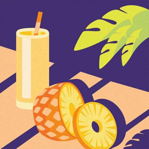 Disfruta pintando Piña Colada con el set Ravensburger CreArt 3