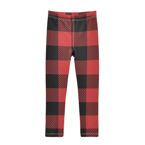 Black Red Plaid Classic Teen Girls Shorts Cotton Cartwheel Shorts Girls Clothes Under Skirt
