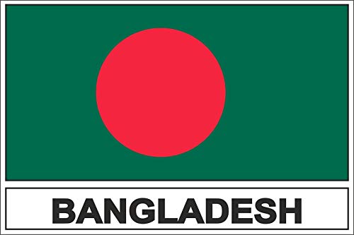 Akachafactory Autocollant Sticker Drapeau BD Bangladesh