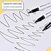 Affisure Permanent markers, 100 packs permanent markers bulk, quick dryingin one second, waterproof, smooth, noteasy to erase, durable, can be markedon glass, tiles and cloth, office supplies