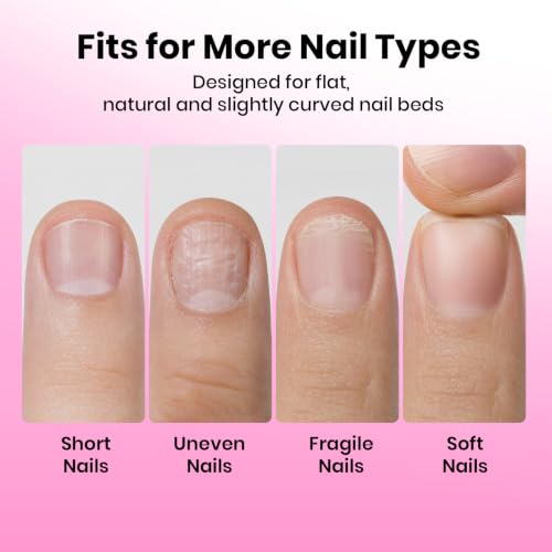 Image of Beetles Flat-X Soft Gel Nail Tips, Medium Square, 640Pcs, 16 Size